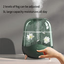 Humidificador Deerma 5L Apariencia de vidrio transparente Difusor de ajuste de 2 engranajes Aromaterapia con filtración de agua para el hogar