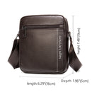 WESTAL Men's Shoulder Bag Casual Genuine Leather Messenger Bag Mini Men's Crossbody Bag Small Men's Sling Bag for Phone 7362