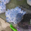 300-700g  Rare Beautiful  blue  Ghost phantom Quartz Crystal Cluster Specimen