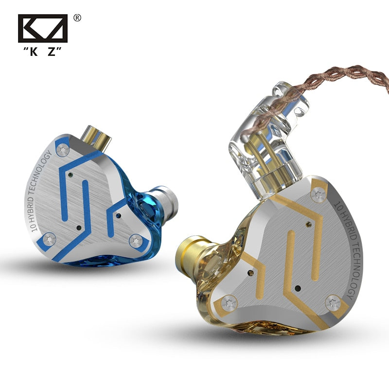KZ ZS10 PRO 4BA+1DD  HIFI Metal Bass Earbuds In Ear Earphone Monitor Headphones Sport Noise Cancelling For ZSN pro DQ6  ASX