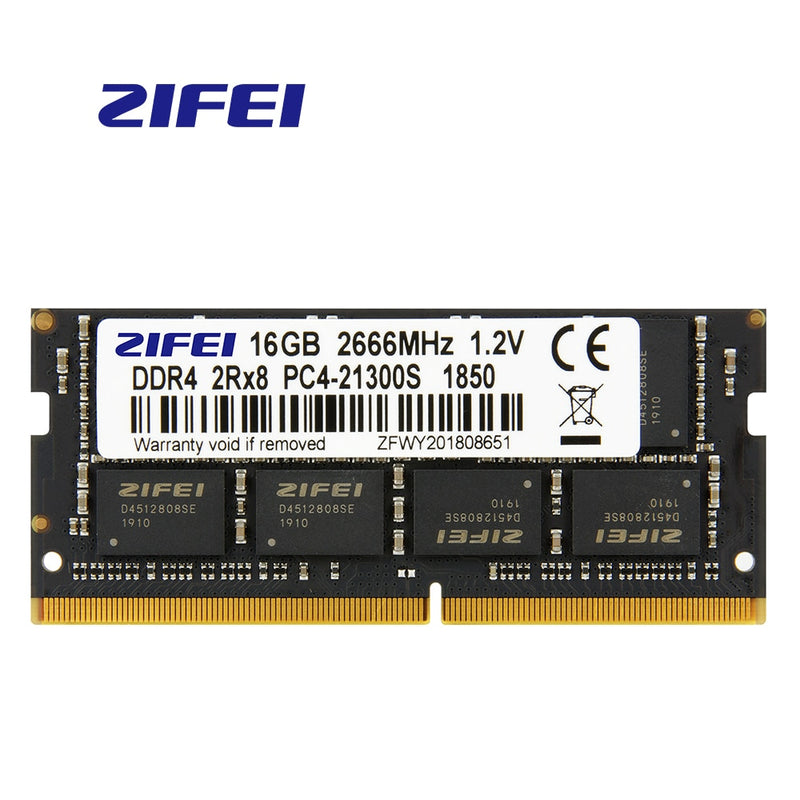 ZIFEI ram DDR4 8GB 16GB  32GB  2133MHz  2400MHz 2666MHz 3200MHz 260Pin SO-DIMM  for Laptop  memory