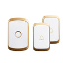 CACAZI Timbre inalámbrico a prueba de agua 300M Remoto EE. UU. UE Reino Unido Enchufe LED Flash Hogar Timbre de puerta inalámbrico 1 2 Botón 1 2 Receptor