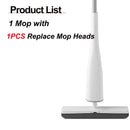 Eyliden Mop180 Degree Self-Wringing Mop Squeeze Mop with PVA Sponge Mop Heads Floor Washing Mop for Household Cleaning Tools