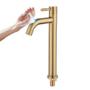 Grifo de lavabo táctil SDSN SUS304 de acero inoxidable, grifo de lavabo de baño frío único con Sensor, grifo de lavabo negro, grifos de Control táctil