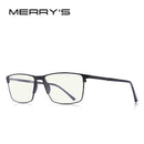 MERRYS DESIGN Men Anti Blue Ray Light Blocking Glasses UV400 Glasses For Computer Titanium Alloy Glasses S2170FLG