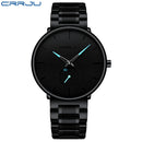 CRRJU Mens Watches Stainless Steel Men&