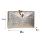 Bolso de mano de boda Luxy Moon para mujer, bolso dorado, bolso de mano para mujer, bolso de fiesta para novia, bolso de hombro con cierre de hoja de Metal ZD1524