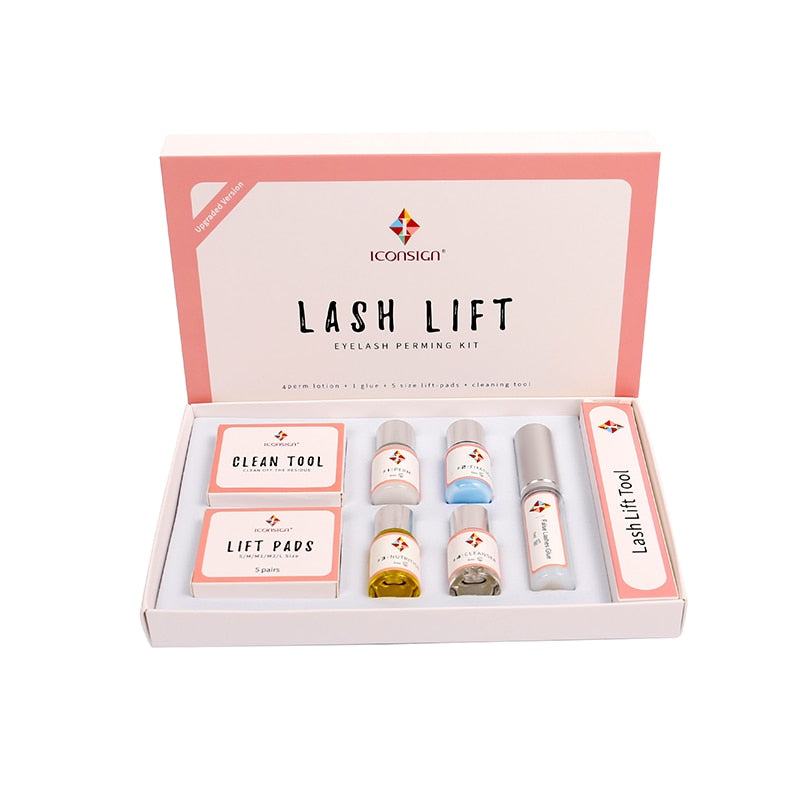 Upgrade Version ICONSIGN Lash Lift Kit Eyelash Perm Set Lifting Lashes Eyelash Curl Eyelash Enhancer For Salon Eye Makeup Tool