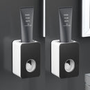 Dispensador automático de pasta de dientes, soporte para cepillo de dientes a prueba de polvo, soporte de montaje en pared, juego de accesorios de baño, exprimidor