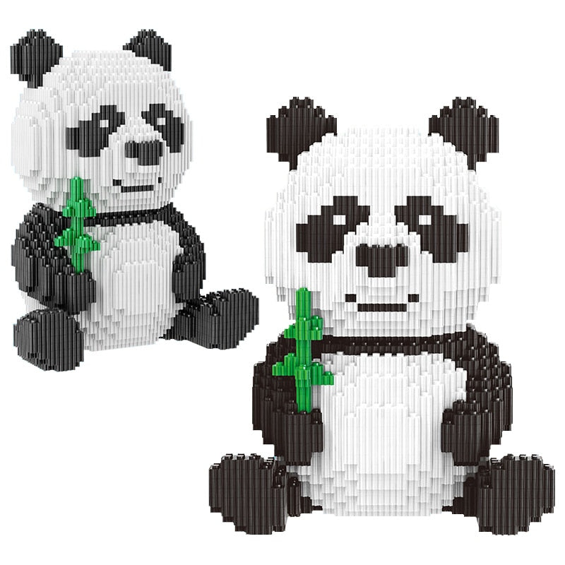 3689pcs DIY Assemable Panda Mini Blocks Educational Animal Toys for Children Building Blocks Model Bricks