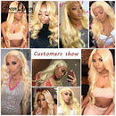 Promqueen 613 Bundle Brazilian Human Hair Weave Bundles Remy Hair 30 32 38 40 pulgadas Long Hair Bundles Body Wave Blonde Bundles