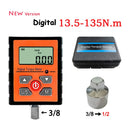 New Verison 1/2" 1/4" 3/8" Digital Torque Wrench Adapter Professional Electronic Torque Meter For Bicycle Car Repair  0.3-200N.m
