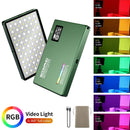 soonpho RGB LED Camera Light Full Color Output Video Light Kit Dimmable 2500K-8500K Bi-Color Panel Light CRI 95+