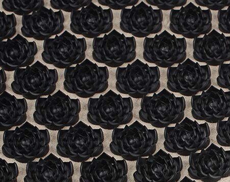 Colchoneta o almohada de acupresión de lino orgánico o juego de colchoneta de meditación de yoga aumenta el flujo sanguíneo alivio del dolor de cuello y espalda