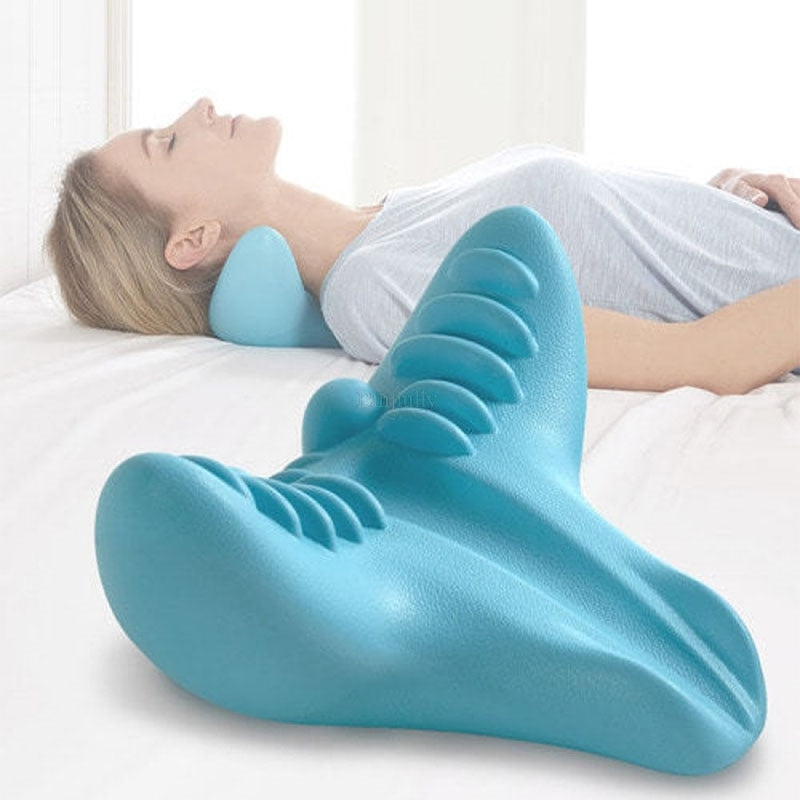 Almohada de reparación cervical Almohada cervical Almohada de tracción para el cuello u Instrumento de masaje Almohada de masaje multifuncional para el cuello