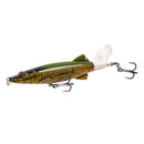 13cm 16g New Whopper Plopper Floating Popper Fishing Lure with Rotatable Soft Tail Artificial Hard Bait Swimbait Pesca