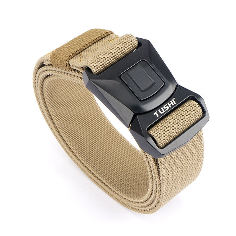 MEDYLA Elastic Tactical Belt High Strength Elastic Fiber Metal Buckle Sports Belt Adjustable Length Outdoor Sports Accessories