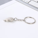 1Pair Couple Keychain Key Silver Color Korea Romantic Lover Love Key Heart Shape Magnet Keychain Souvenirs Valentine&
