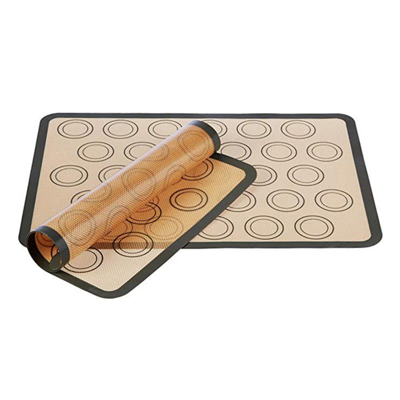 Alfombrilla de silicona para hornear, hoja para hornear, herramientas de repostería, alfombrilla para masa antiadherente, tamaño grande para pastel, galleta, macarrón, utensilios de cocina