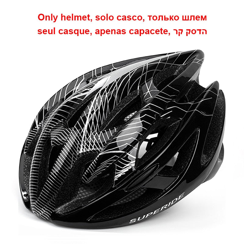 SUPERIDE Outdoor Road Bike Mountain Bike Helmet with Rearlight Ultralight DH MTB Bicycle Helmet Sports Riding Cycling Helmet