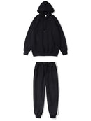 Hoodies Pants Suit for Girls Boys Solid Color  Sweatshirt Suit Kids Autumn Winter Clothes men's hoodie + pants Sets