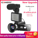 Digital Video Camera with Microphone Professional 4K Camcorder for Live Stream WiFi Vloger Youtube Night Vision 48MP Photography