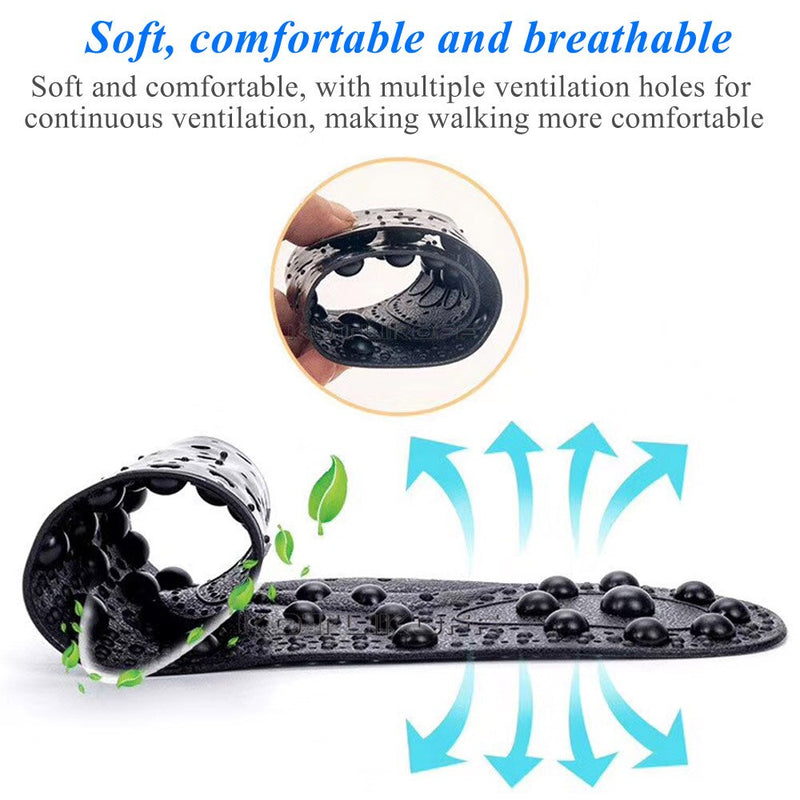 KOTLIKOFF Enhanced Upgrade 68 Magnetic Massage Insole Foot Acupuncture Point Therapy Insole Cushion Body Detox Slimming Magnetic