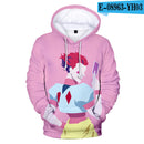 The Newest 3D Hisoka Hoodies Sweatshirts Men Women Hoodie Fashion Autumn 3D Comic Hisoka Boys Girls Black+White Pullovers
