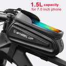 Bike Bag Frame Front Top Tube Cycling Bag Reflective Waterproof 7.0in Phone Case Touchscreen Bag MTB Pack Bicycle Accessories