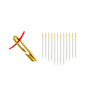 LMDZ 12/24PCS Blind Needle Elderly Needle Side Hole Needles Tail Side Opening Stainless Steel Hand Sewing Needles Threading