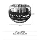 Powerball de arranque automático para muñeca, pelota de mano, relajación muscular, entrenador de muñeca giratorio, equipo de ejercicio, fortalecedor con luz LED