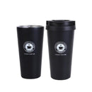 Taza de café de viaje portátil de 500ml, termo de acero inoxidable de doble pared, taza térmica para coche, taza termo