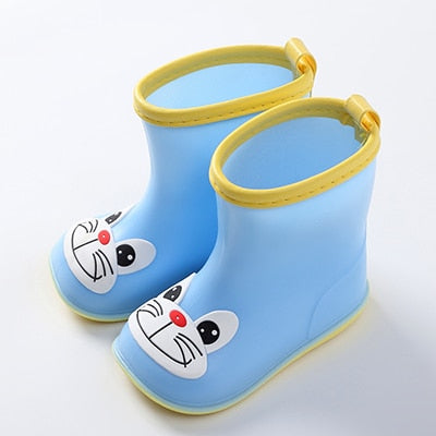 Kinder Regenstiefel Gummistiefel Kinder Wasserschuhe PVC Baby Cartoon wasserdicht rutschfest warmer Winter
