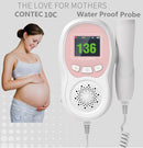 CONTEC Fetal Doppler  Heart Beat Monitor Backlight LCD Pink Colour with 2Mhz 3mhz 8Mhz Probe Baby Heart Beat Monitor Probe