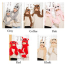 Sombrero divertido lindo de invierno, sombrero con Orejas de conejo en movimiento, juguetes de terciopelo, sombrero de aro para el pelo, sombrero de conejo, sombrero con orejas que se mueve, juguete de peluche, regalos de 5 colores para niños