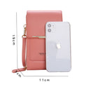 Geestock Fashion  Small Crossbody Bags for Women Phone Pouch PU Leather Large Capacity Travel Portable Shoulder Messenger Bag