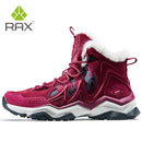 RAX Outdoor Hiking Boots For Men Women Fleece Winter Snow Boots Sports Sneakers Mens Mountain Shoes Trekking Walking Boots