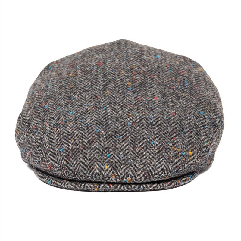 VOBOOM Ivy Cap Herringbone Flat Caps 50% Wool Tweed Scally Cabbie Hat NewsboyCap Bunnet Paddy Dai Cheese-cutter Driving Hats