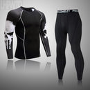 Conjunto de ropa interior térmica para correr para hombre, ropa interior de compresión deportiva, chándal para hombre, conjunto de capa Base para correr delgado para Fitness