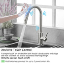 Kitchen Faucets Smart Sensor Pull-Out Hot and Cold Water Switch Mixer Tap Smart Touch Spray Tap Kitchen Black Crane Sink Faucets