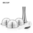 ICafilas BIG & Small CUP Espresso Capsulas ReusableNespresso Vertuoline & Vertuo Stainless Steel Refillable Coffee Filter  Pods