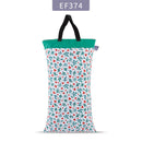 Elinfant 1 pcs Large Hanging Wet/Dry Pail Bag for Cloth Diaper,Inserts,Nappy, Laundry With Two Zippered Waterproof diaper bag