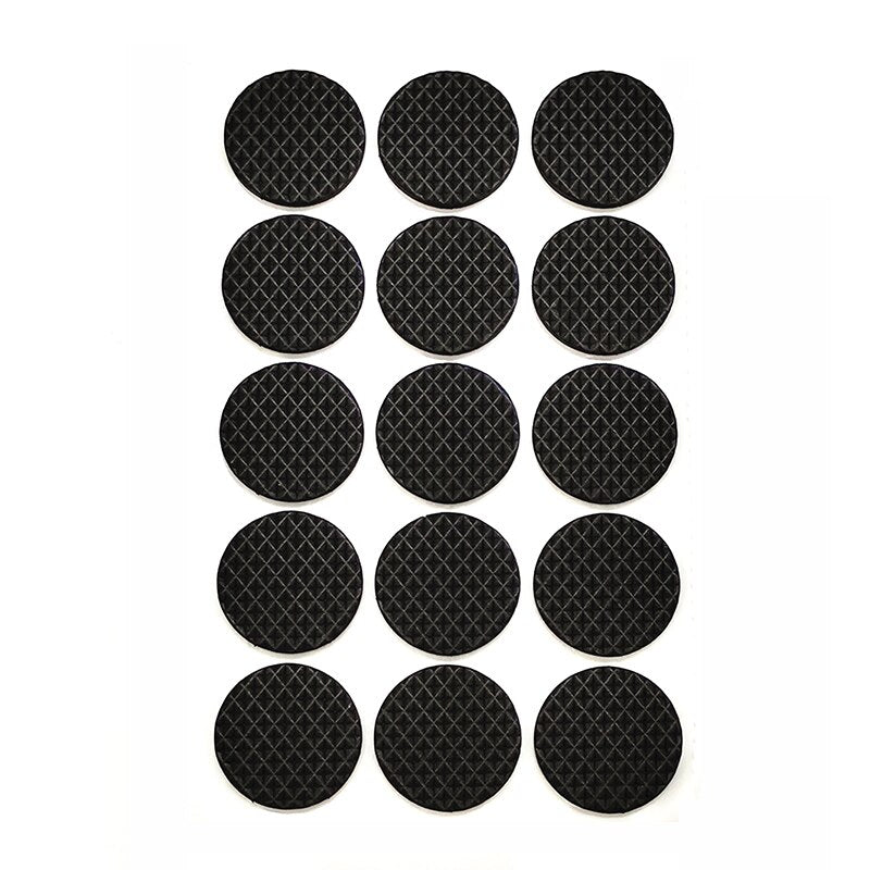 Self Adhesive Furniture Leg Feet Rug Felt Pads Anti Slip Mat Bumper Damper for Chair Table Protector Hardware Round Square Black