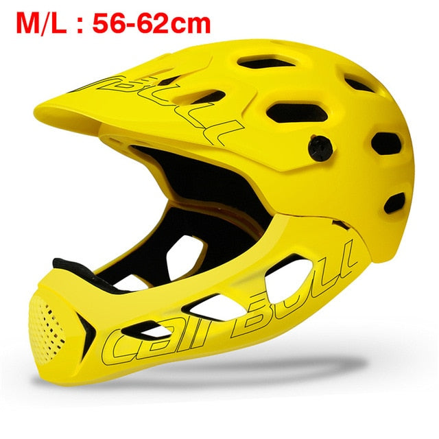Casco de bicicleta Cairbull para hombre y mujer, casco de ciclismo de montaña MTB de cara completa en molde, gorras para casco de bicicleta deportiva de seguridad para carreras todoterreno