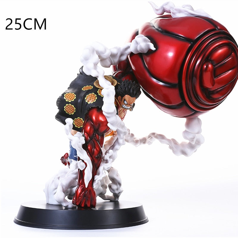 25CM One Piece Gear Fourth Luffy Figure Snake Man Luffy  PVC Monkey D Luffy Gear 4 Statue Collection Toy
