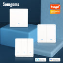 Smart Switch WiFi Push Button Wandlichtschalter EU AC 90 V 250 V Nein Neutral Tuya Wireless Control Alexa Google Home Kompatibel