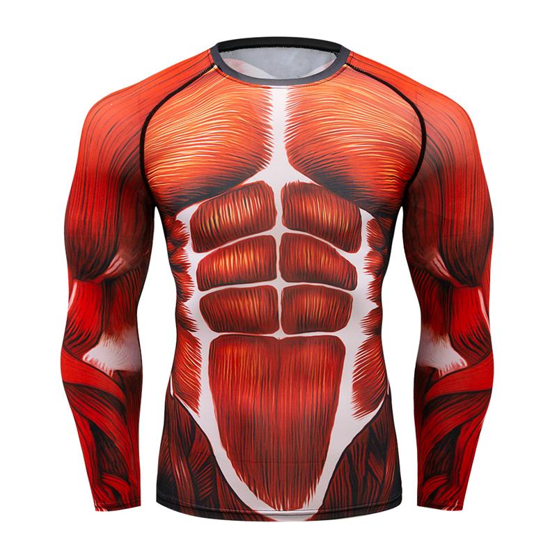 MMA T shirt Mens Rashguard Jiu Jitsu Bjj T shirt Long Sleeve Fitness Muay Thai Boxing Sport Sweater Mma Rashguard Boxing Jersey