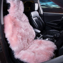 KAWOSEN 1 Piece Long Faux Fur Seat Cover, Universal Artificial Plush Car Seat Covers, Cute Plush Snow Seat Cushion LFFS02