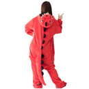 Franela dinosaurio Kigurumi pijama mujer hombre invierno Homewear chica Onesie franela Animal Cosplay disfraz fiesta mono adulto cálido