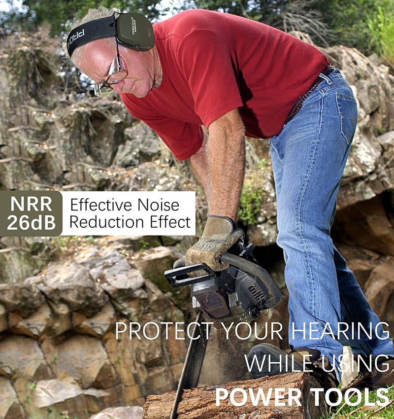 ZOHAN Disparo Protección auditiva Orejeras de seguridad Reducción de ruido Protector auditivo pasivo delgado para Huning NRR26dB